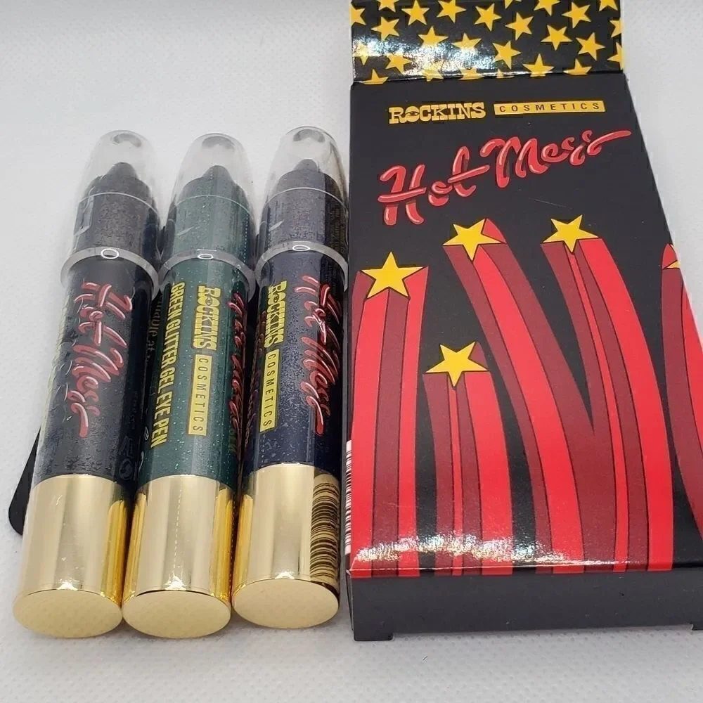 Rockins Cosmetics glitter gel eye pens